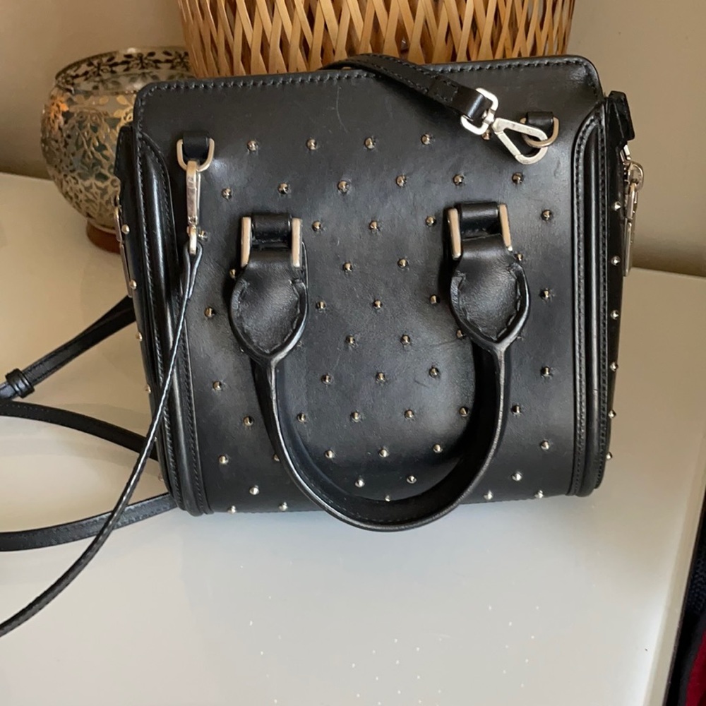 Alexander McQueen Leather Heroine crossbody / tote